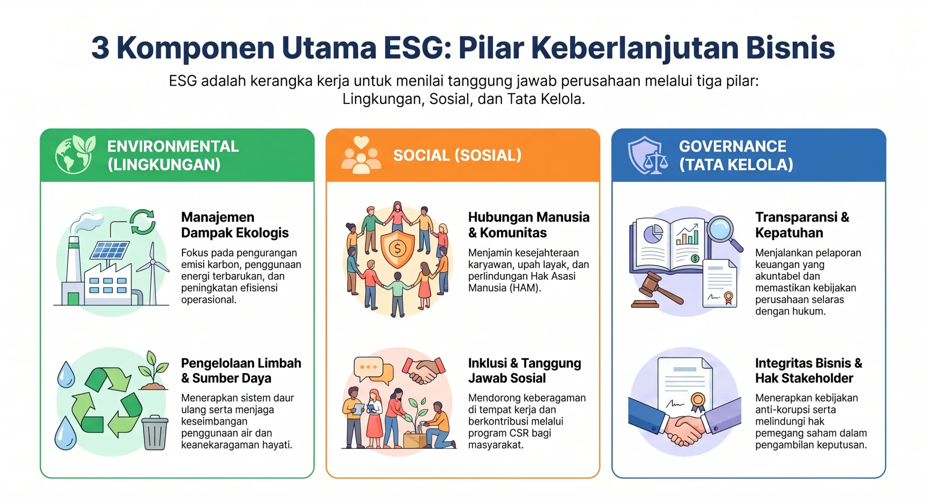 3 komponen esg