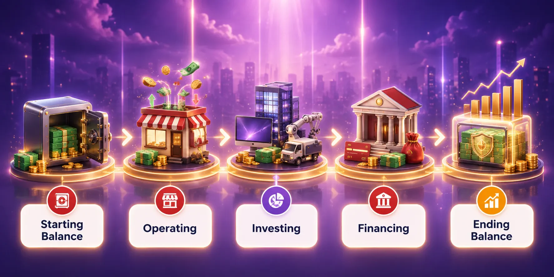 how to create cash flow statement
