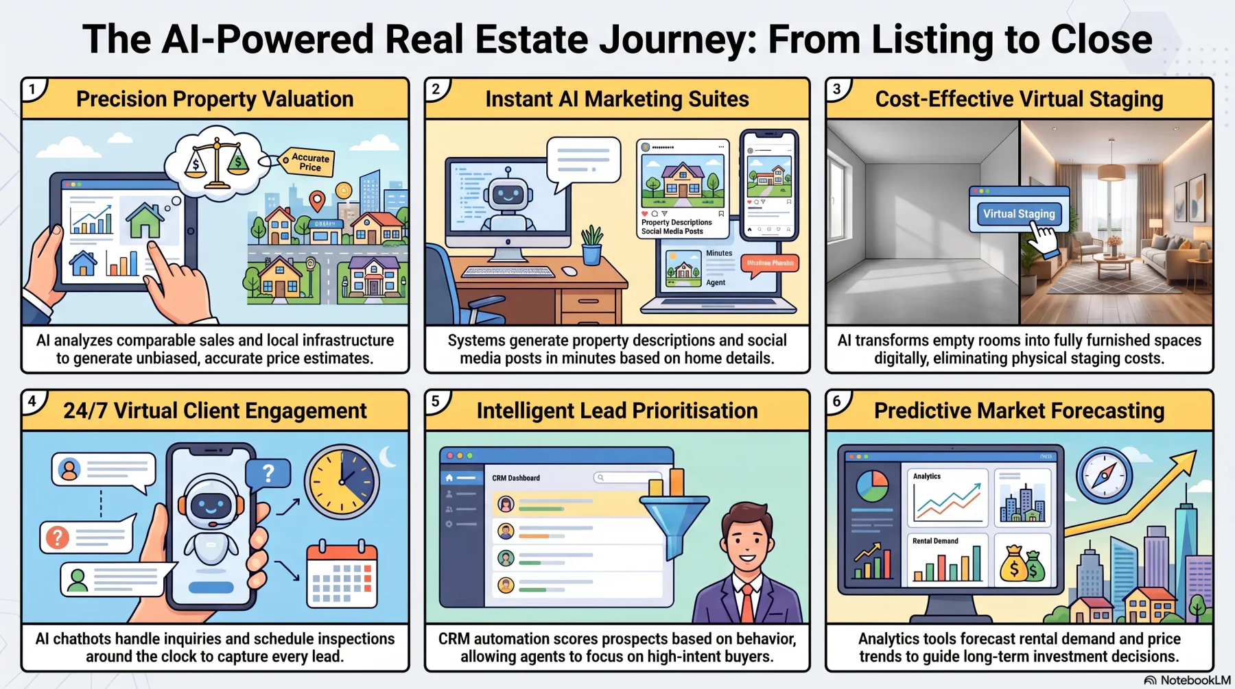 ai real estate journey infographic