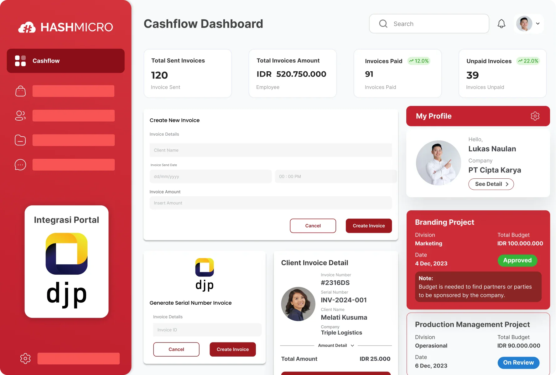 Invoicing & DJP Integration feature