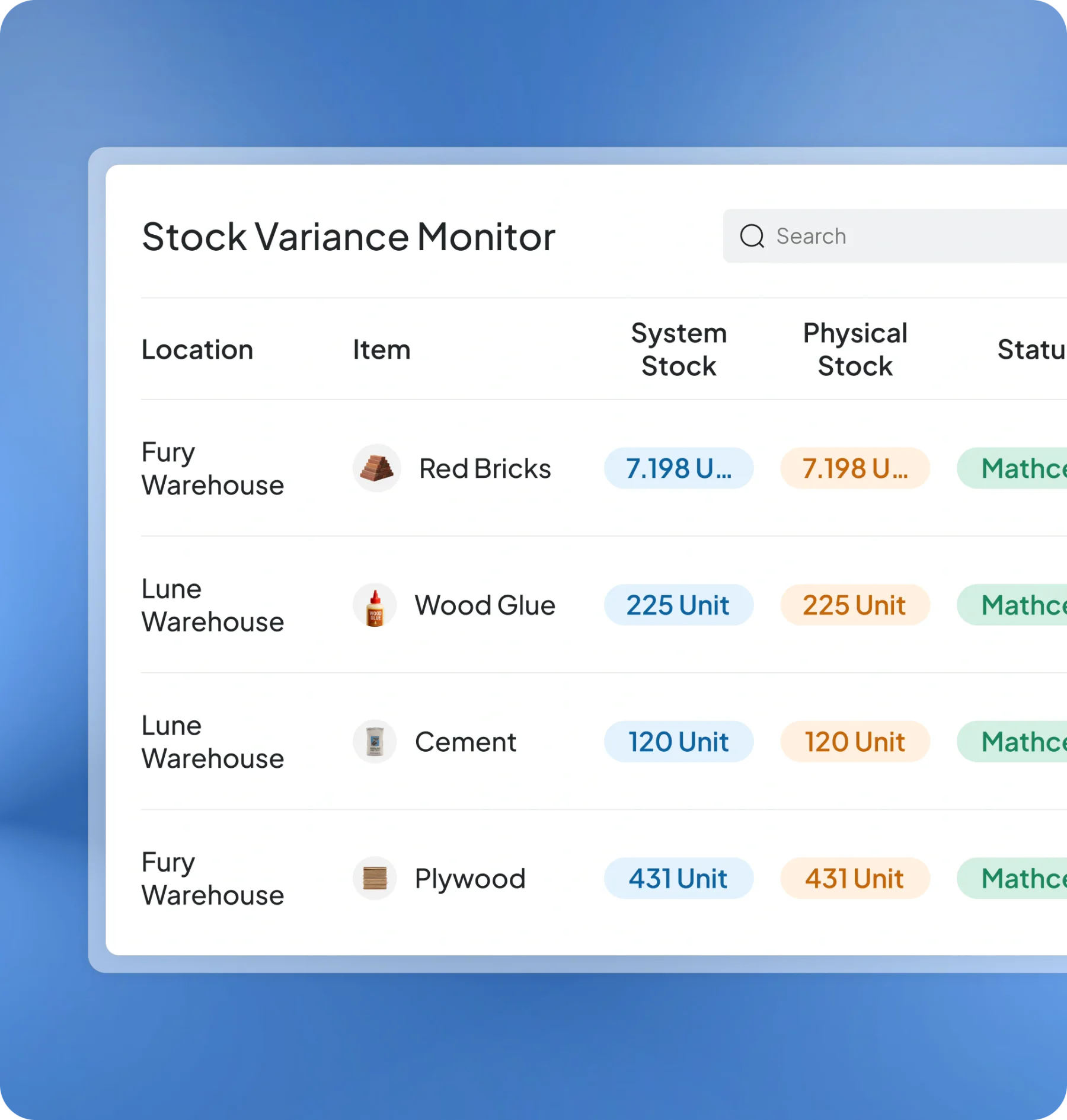 Halaman fitur aplikasi inventory HashMicro untuk Penyesuaian Stok