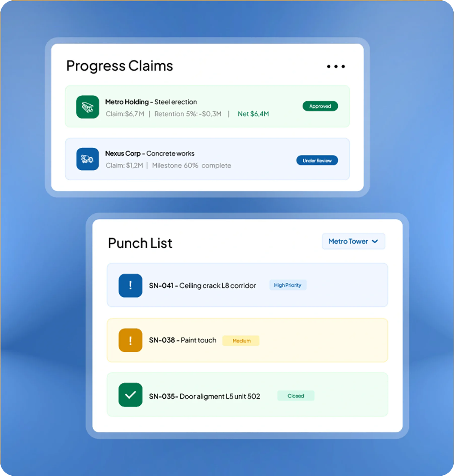 construction software feature page HashMicro for Subcontractors, Billing & Closeout