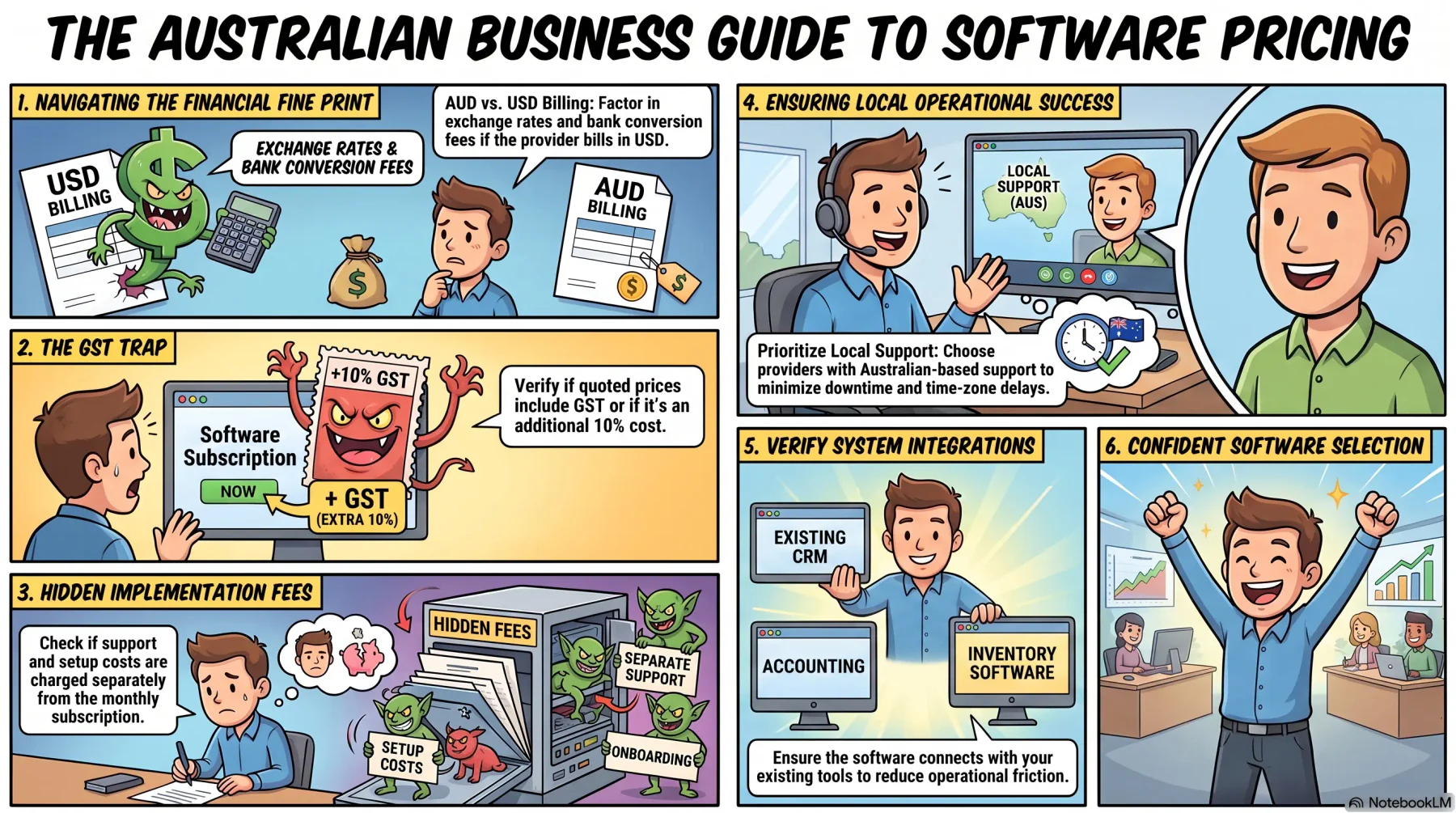 australian business software pricing guide