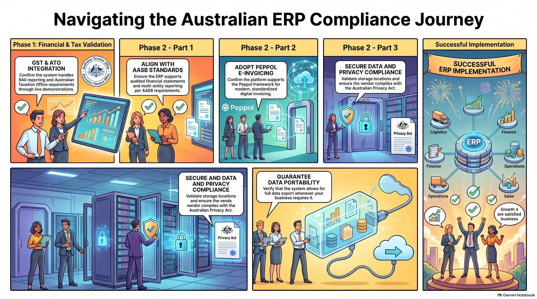 australian erp compliance journey roadmap