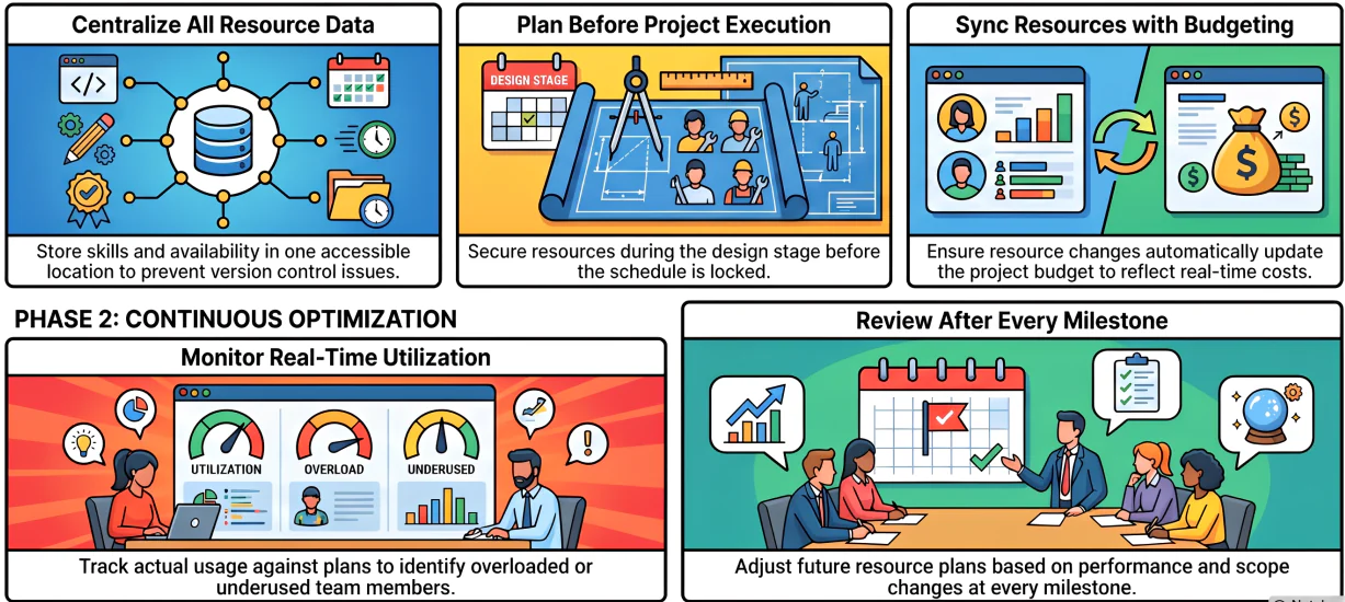 best practices for project resource management
