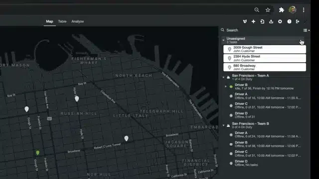 onfleet dashboard