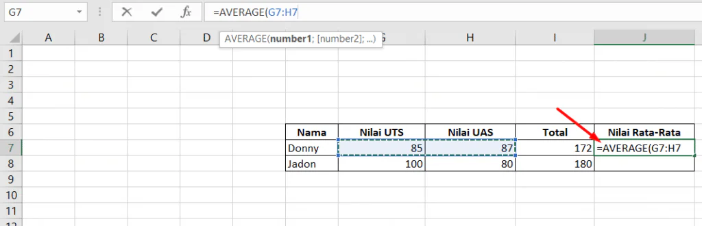 Excel Formula: Average