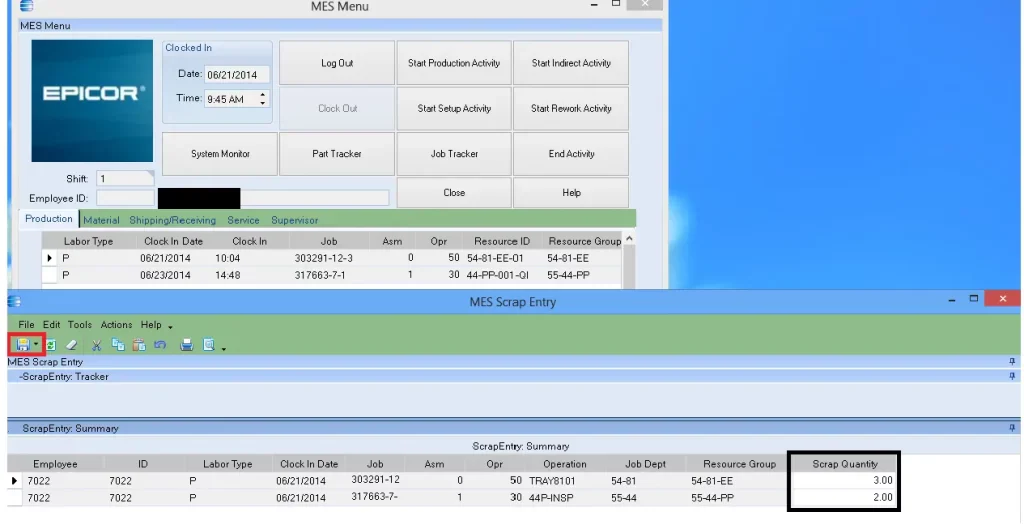 epicor advanced mes