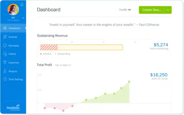 freshbooks startup accounting software