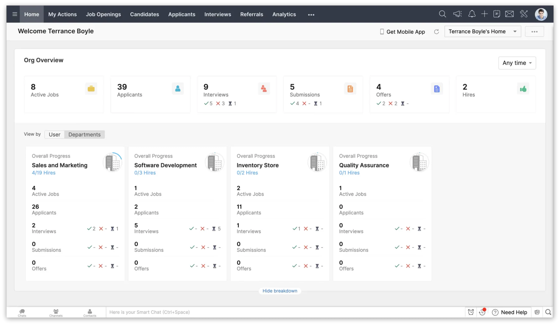 software ats zoho recruit