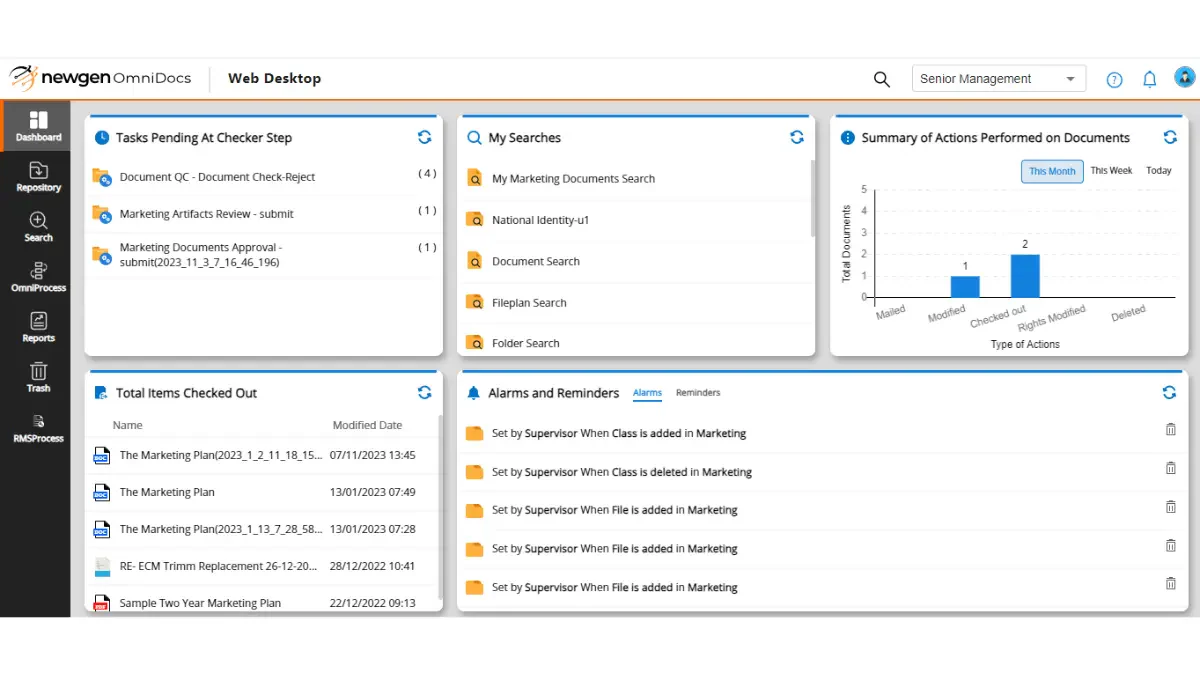 NewgenONE fixed asset management software