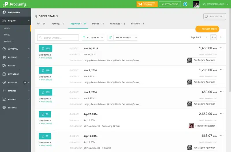 Purchasing Management Software Procurify