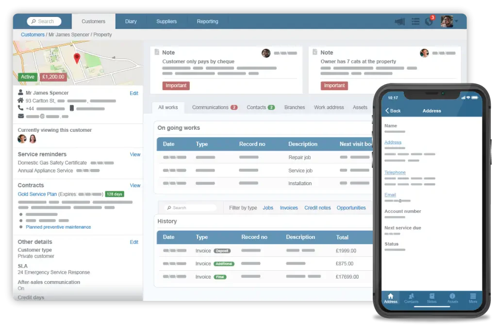 Commusoft mining asset software