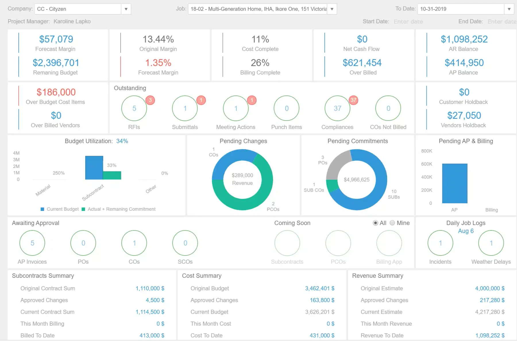 Jonas Premier Accounting Software for Construction