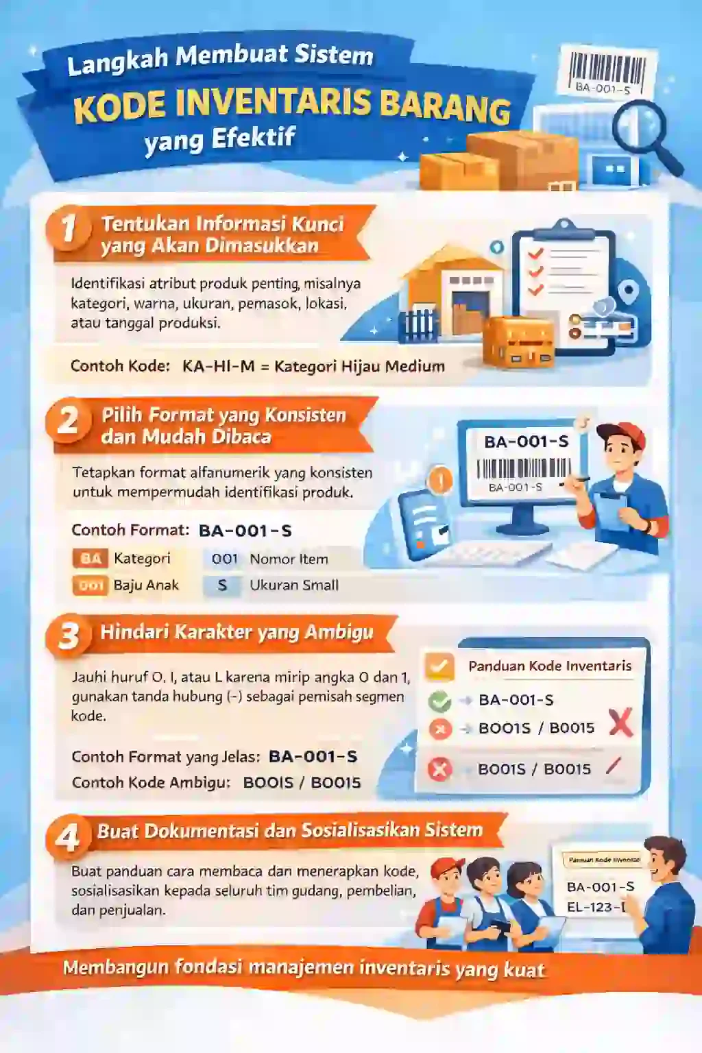 langkah Membuat Kode Inventaris Barang yang Efektif