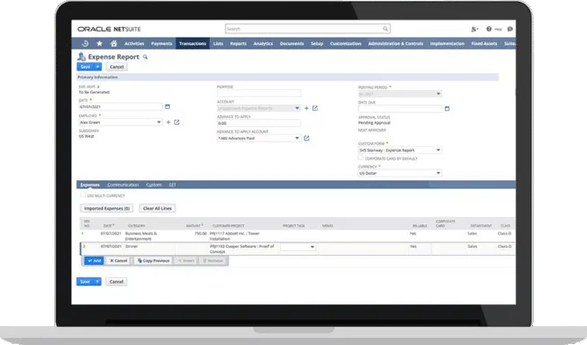 netsuite expense management malaysia