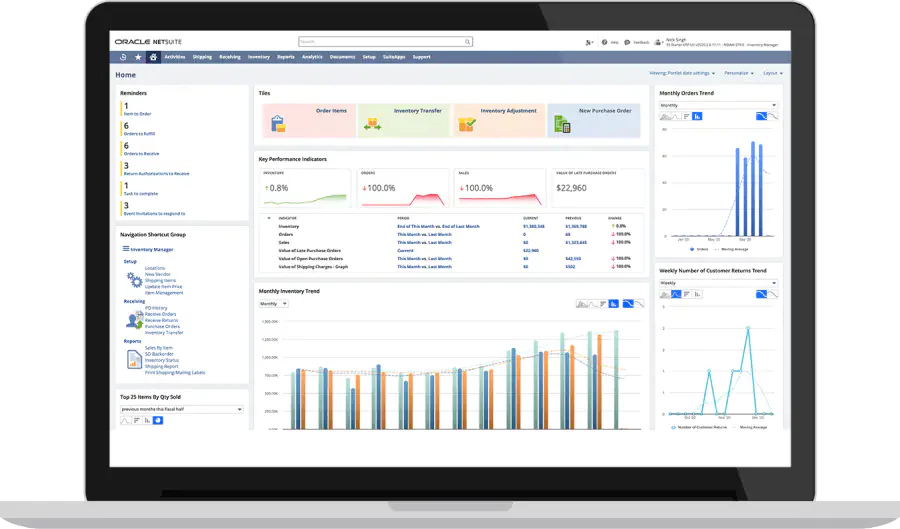 netsuite cloud manufacturing software