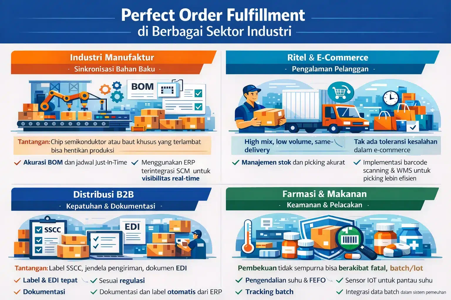 perfect order fulfillment di berbagai sektor industri