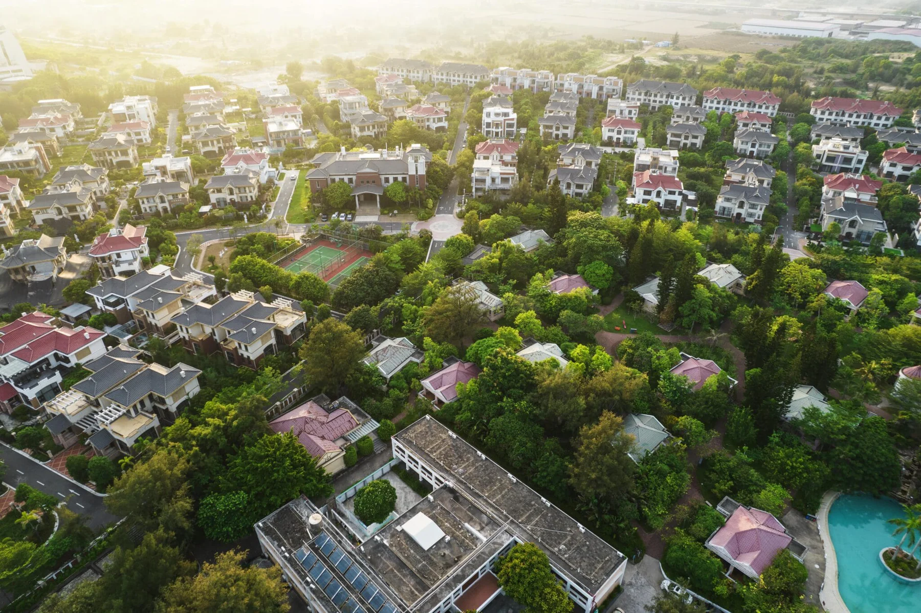 blog 2534cf2f2407 aerial photography villa complex luxury resort min