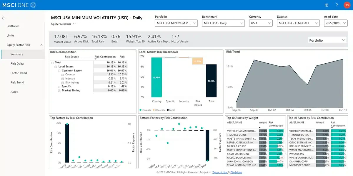 MSCI ESG Software