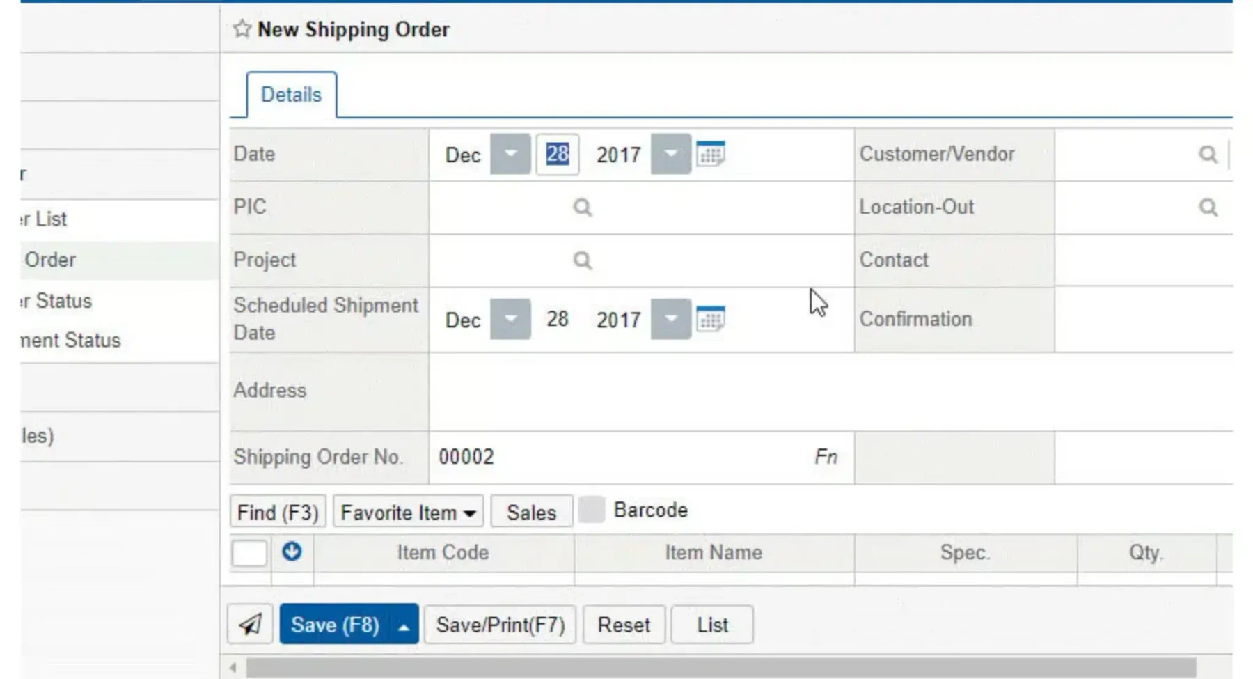 aplikasi distributor barang ecount