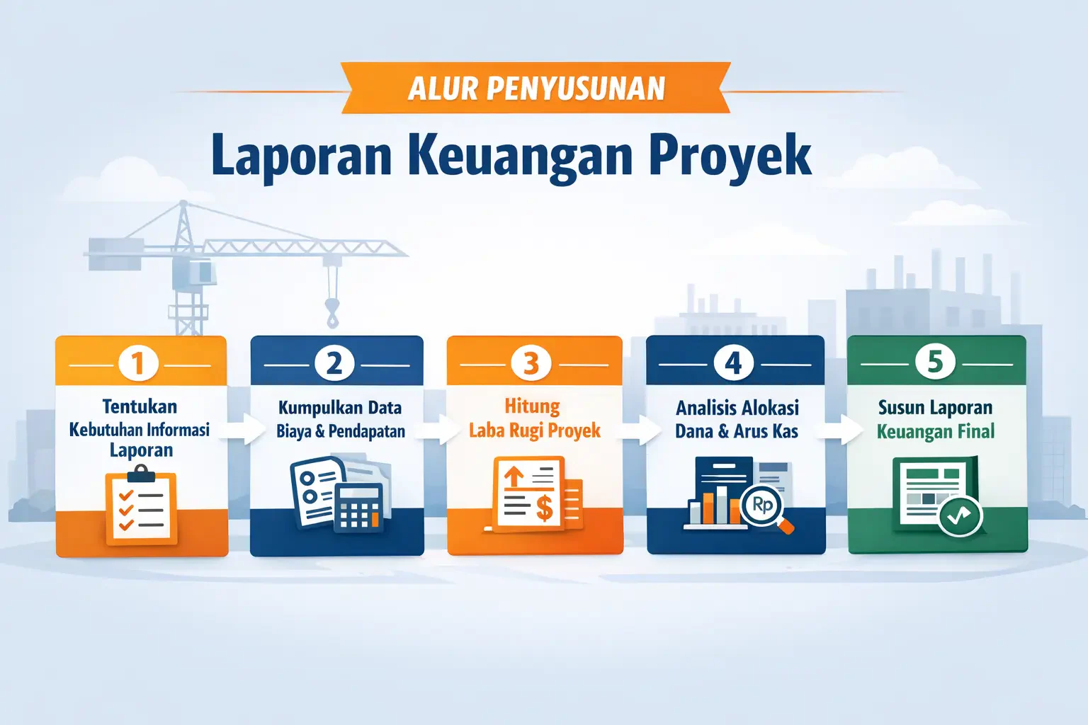 alur laporan keuangan proyek