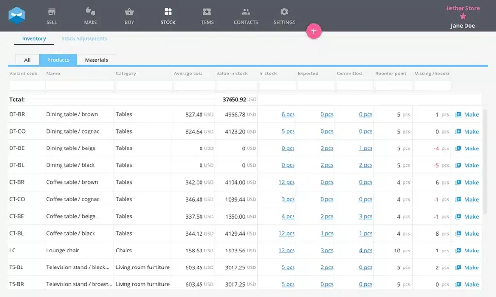 katana inventory software