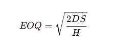 EOQ Formula