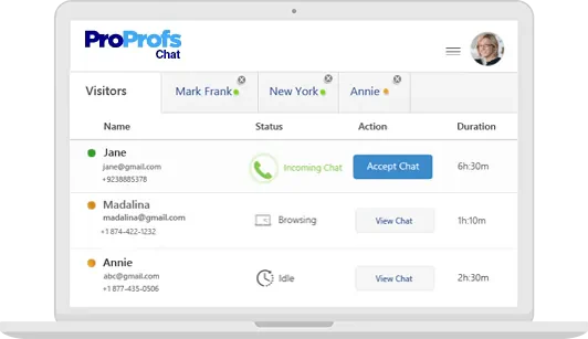ProProfs Chat hr chatbot