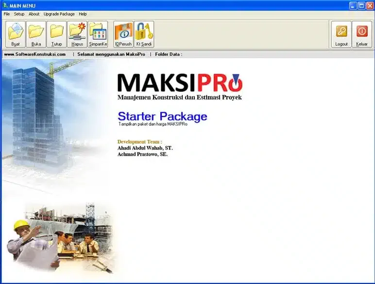 tampilan dashboard maksipro