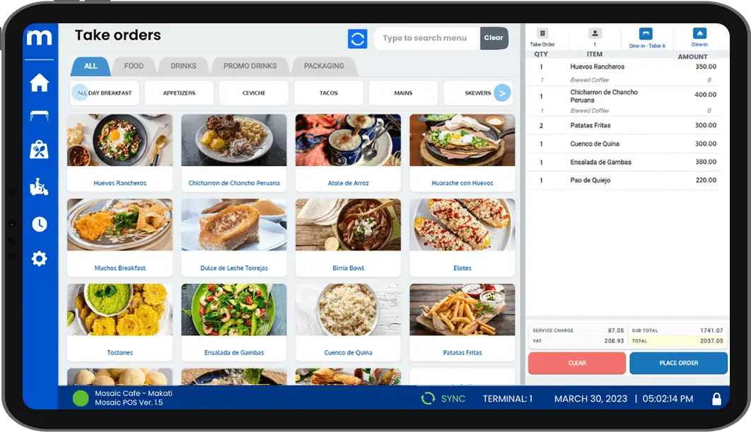 Mosaic POS Software
