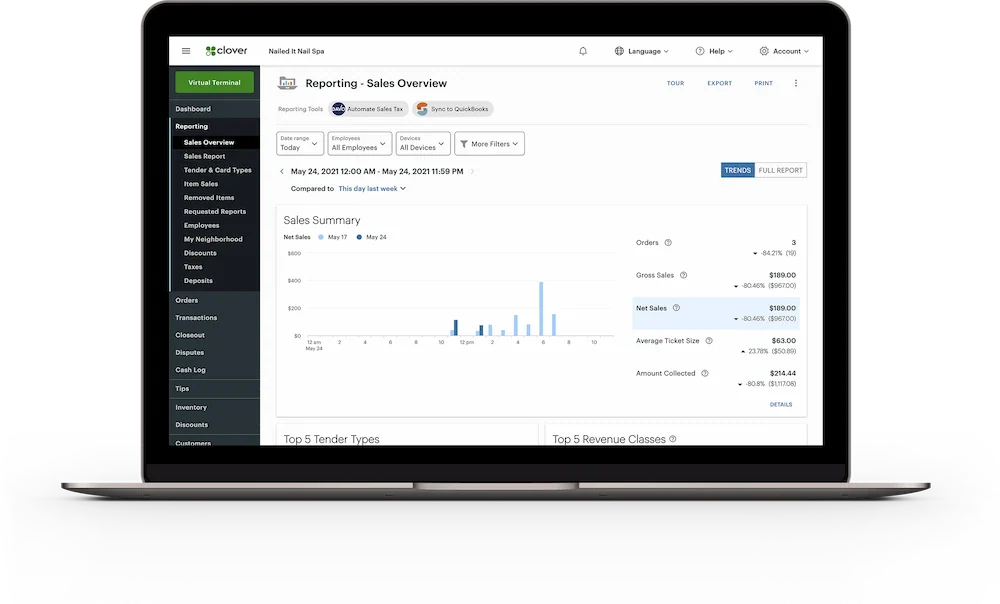 clover pos retail software