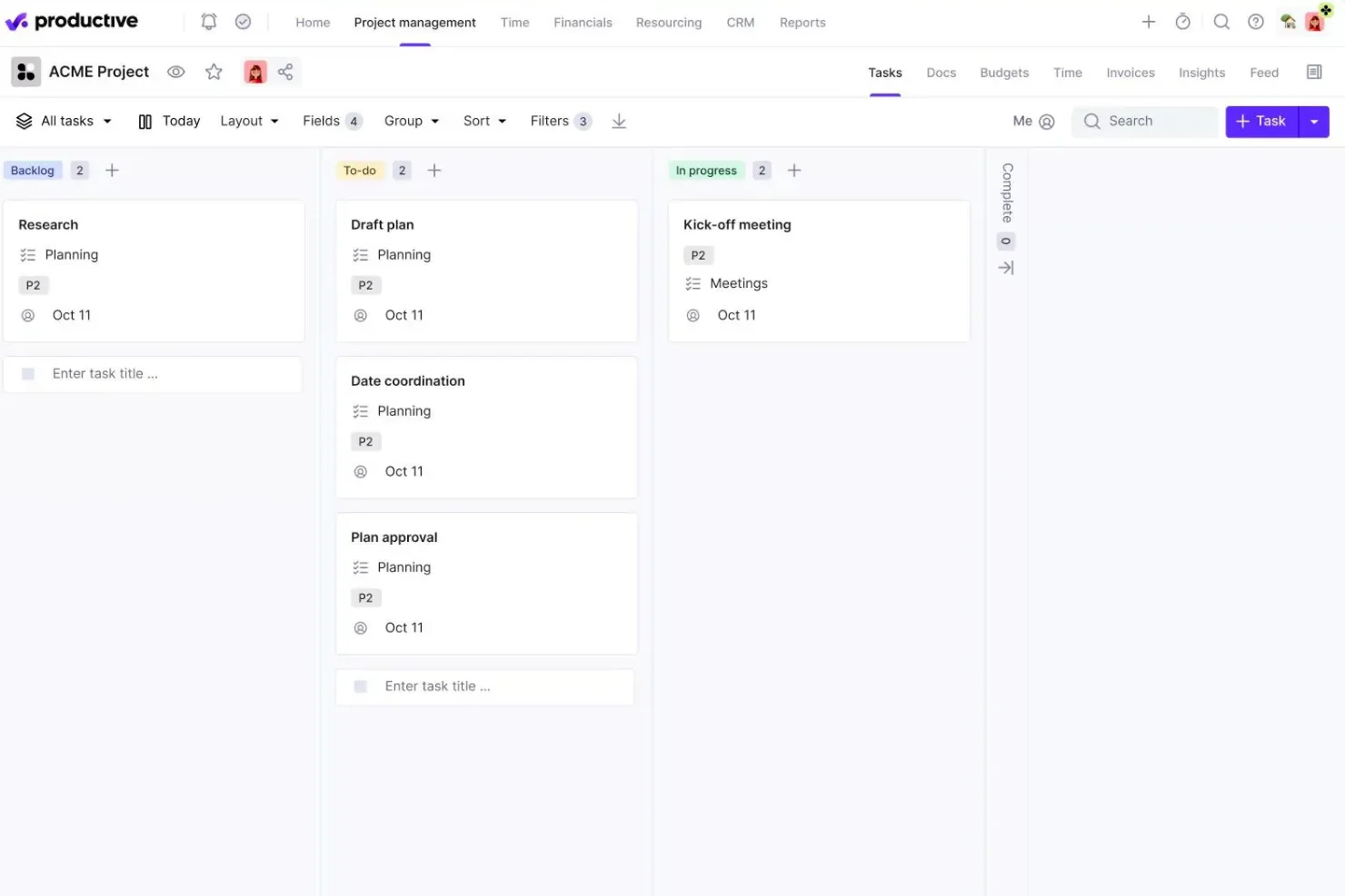productive project management