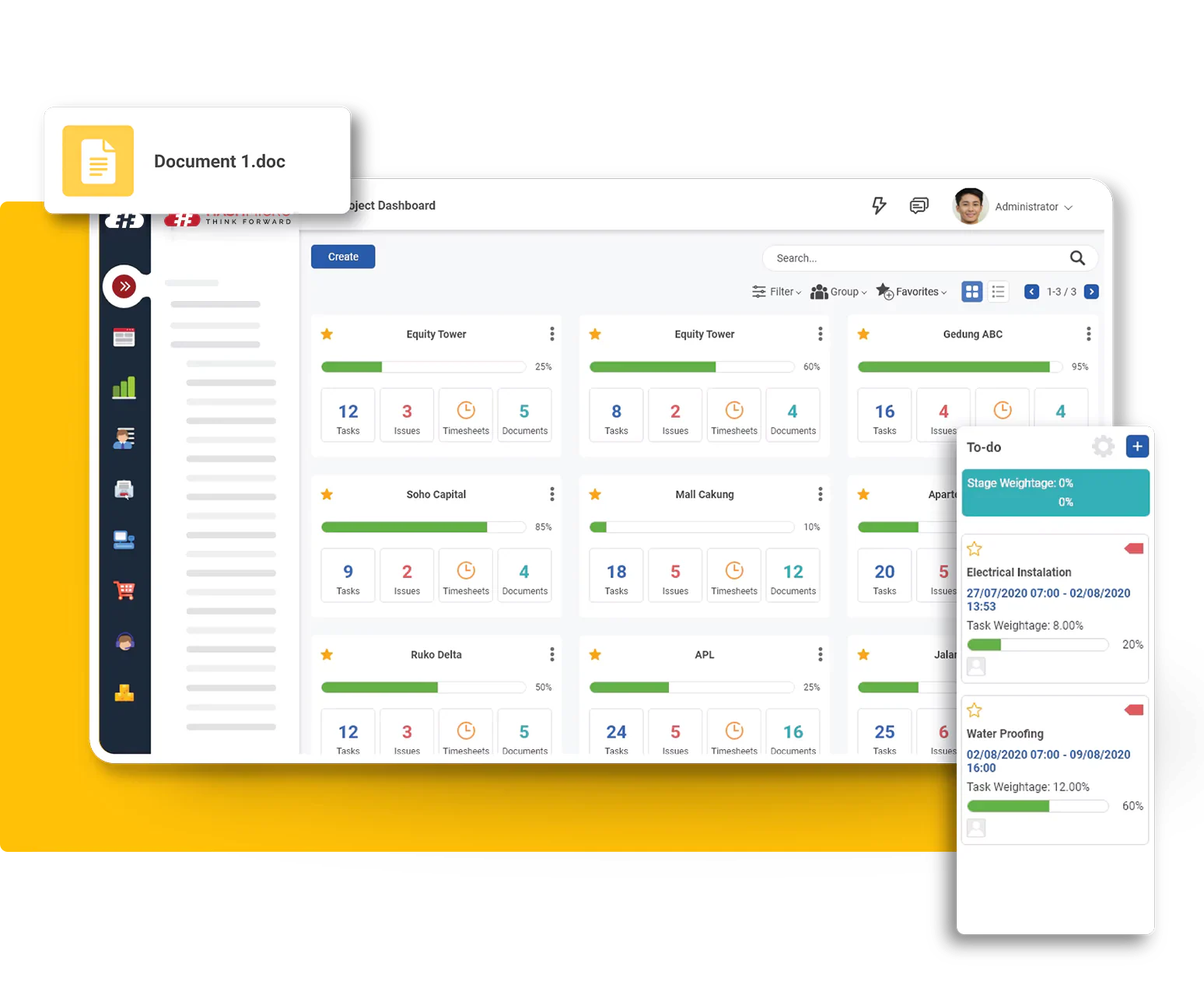 hashmicro construction management software