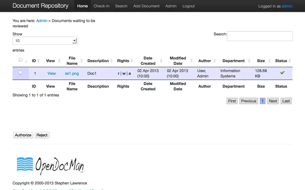 opendocman construction project management software