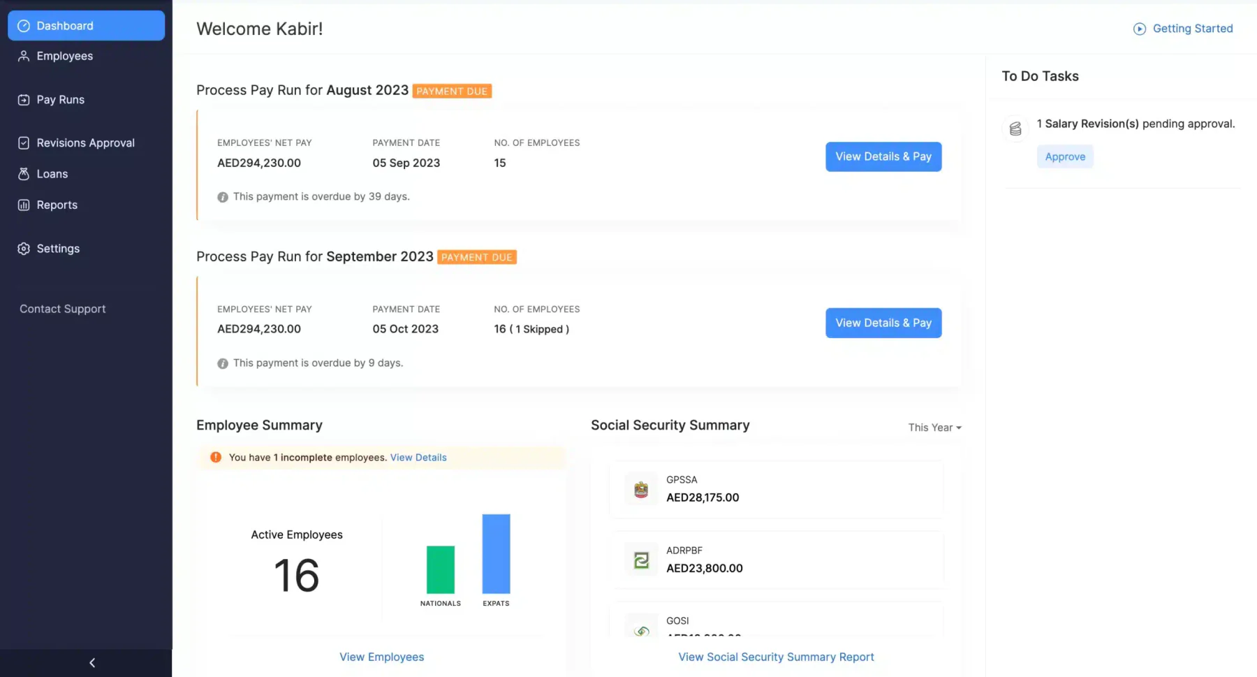 Zoho Agricultural Payroll Software