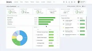 Scoro professional services software dashboard