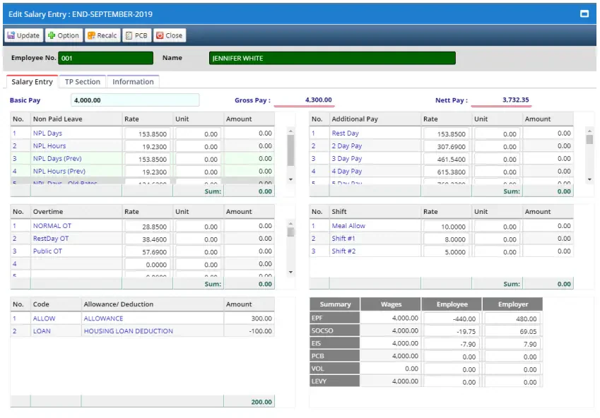 HR2000 i-Payroll HR Payroll software Malaysia