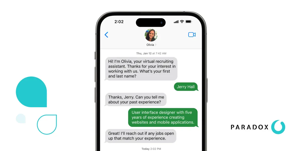 paradox hr chatbot