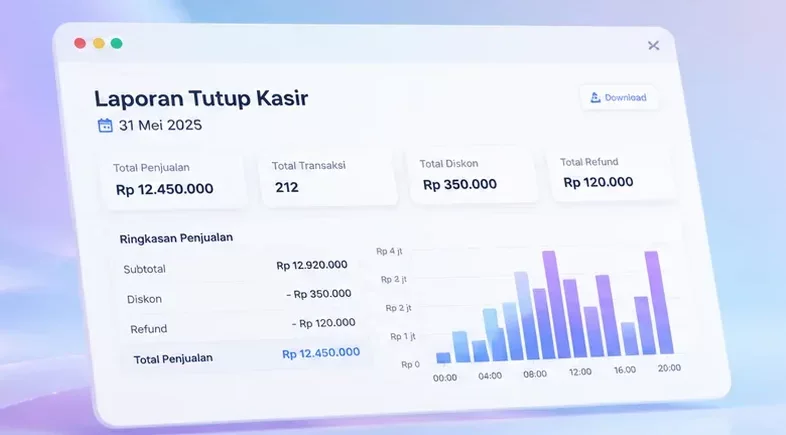 laporan tutup kasir
