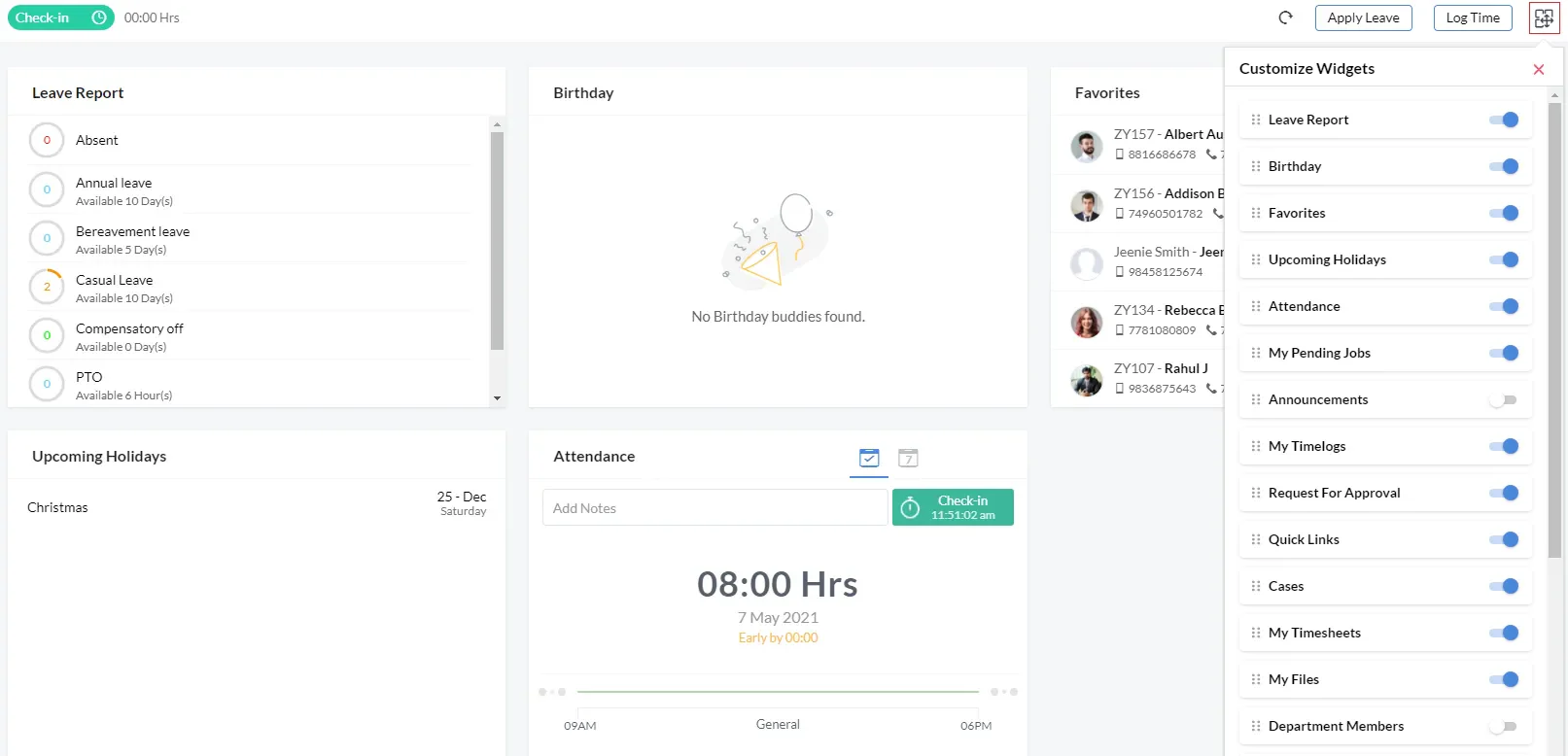 zoho hris software