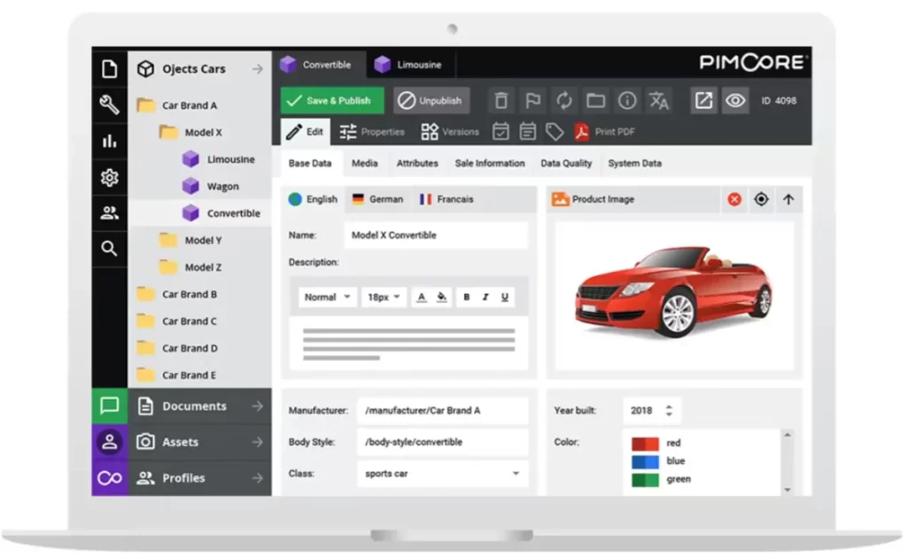 Pimcore Product Information Management Software