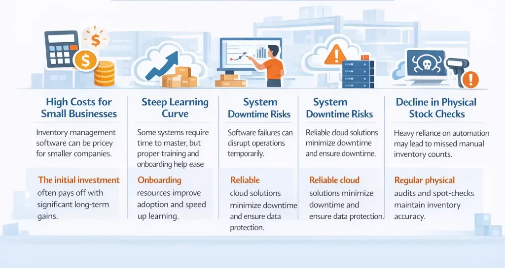 Inventory management system disadvantages