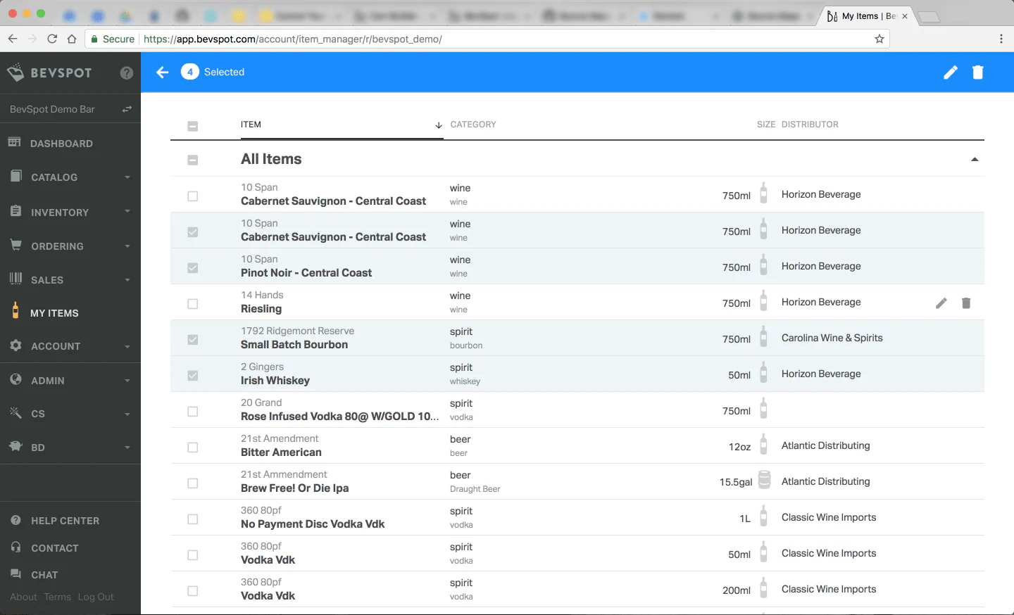 BevSpot Restaurant Inventory Software