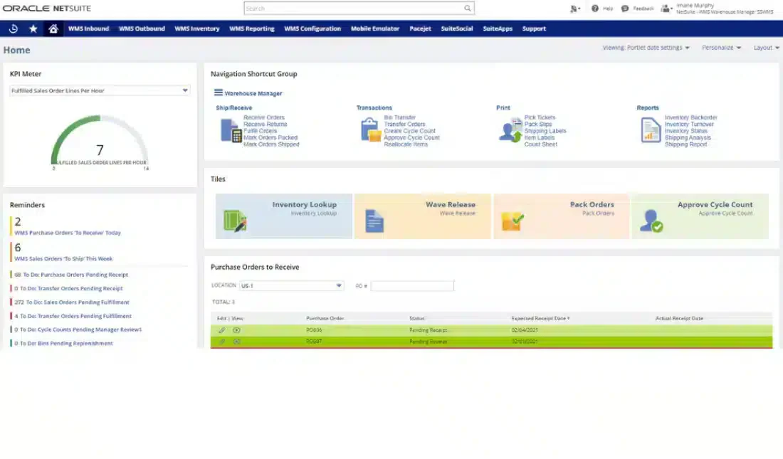 Oracle Order Fulfillment Software