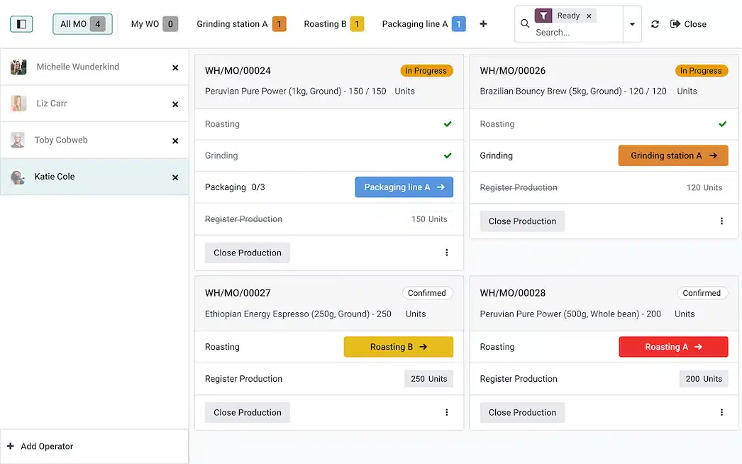 Odoo MRP Software
