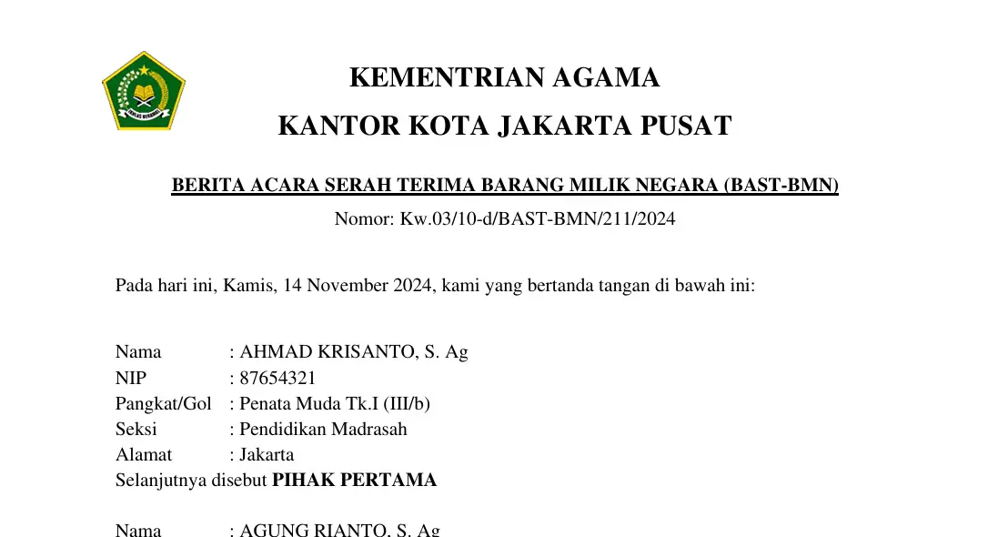 Contoh-Surat-Serah-Terima-Inventaris-Kantor-Milik-Negara