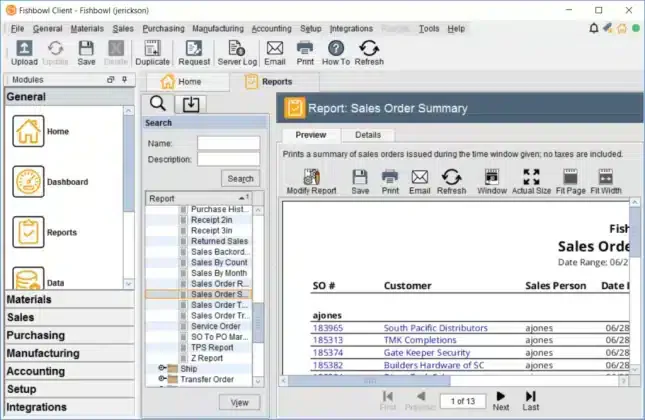 FishBowl cloud inventory system for businesses