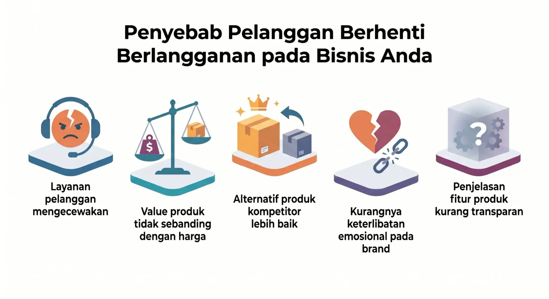 Penyebab customer berhenti berlangganan