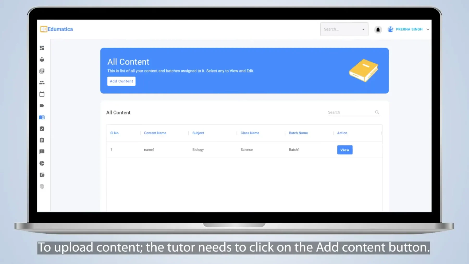 edumatica dashboard